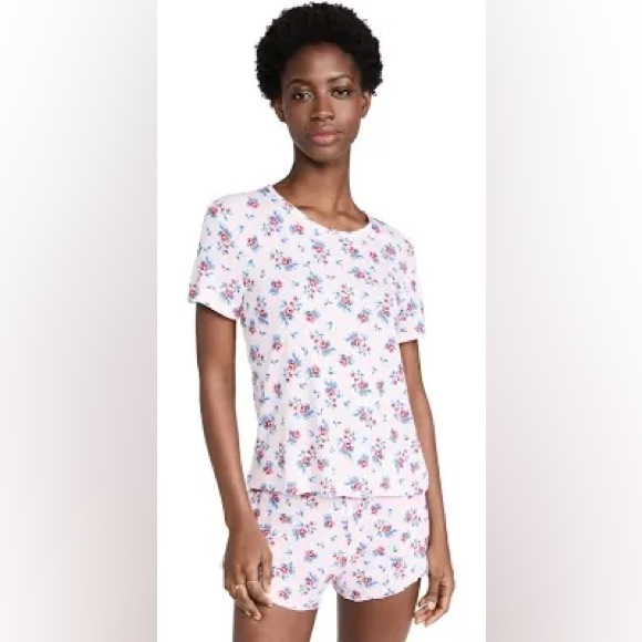 NWT- PLUSH Revolve Plush Micro Waffle Floral PJ Set - Picture 2 of 13